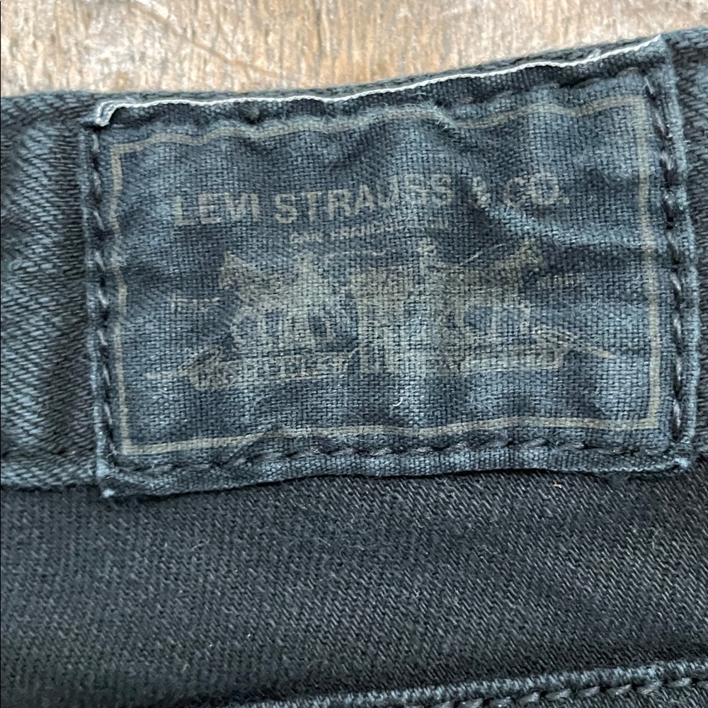 Levi's 531 Women's Low Skinny Jeans -Black Size W26 - Picture 6 of 13